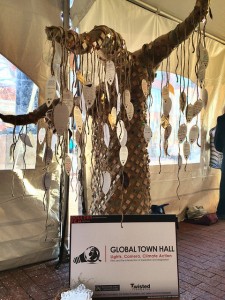 The Giving Tree on display outside of Global Town Hall Friday, March 6